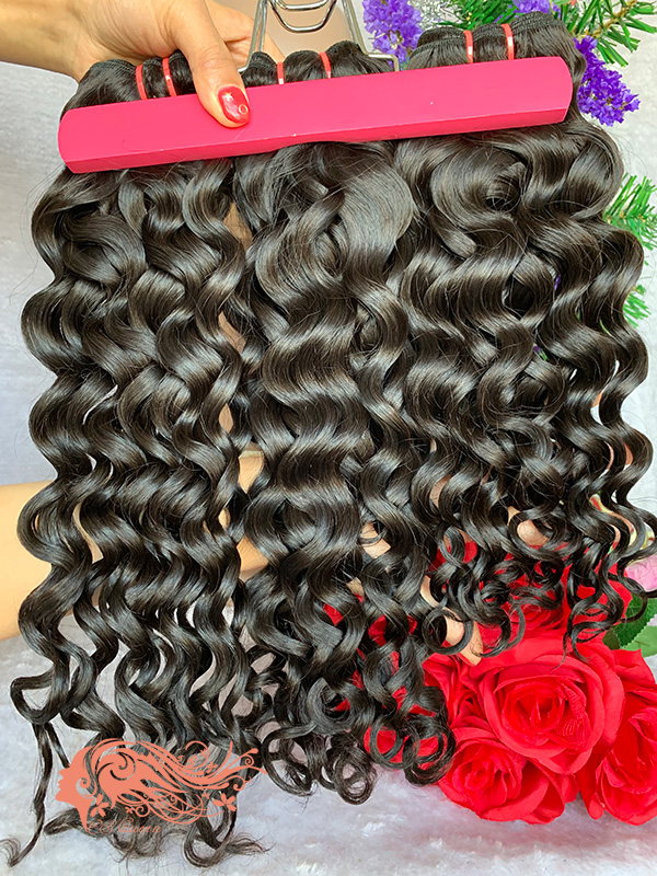 Csqueen 9A French Curly 3 Bundles 100% Human Hair Unprocessed Hair - Click Image to Close